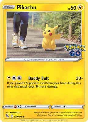 Pikachu #027/078 - Pokemon GO