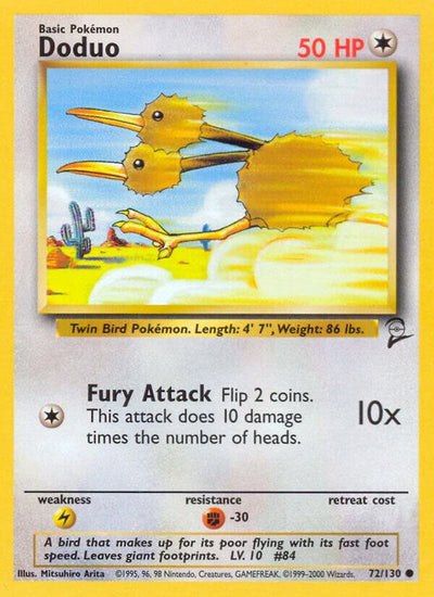 Doduo #072/130 - Base Set 2