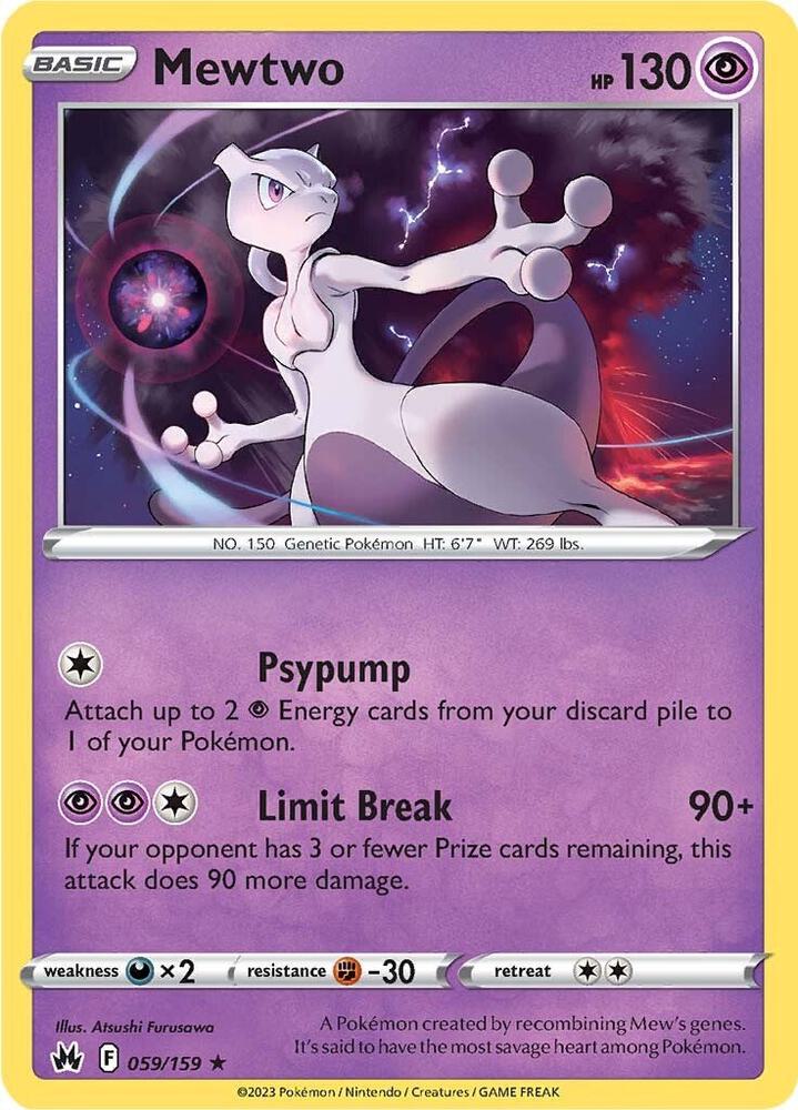 Mewtwo #059/159 - Crown Zenith