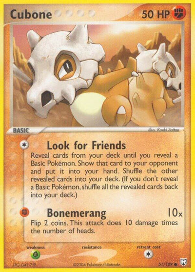 Cubone #51/109 - Team Rocket Returns
