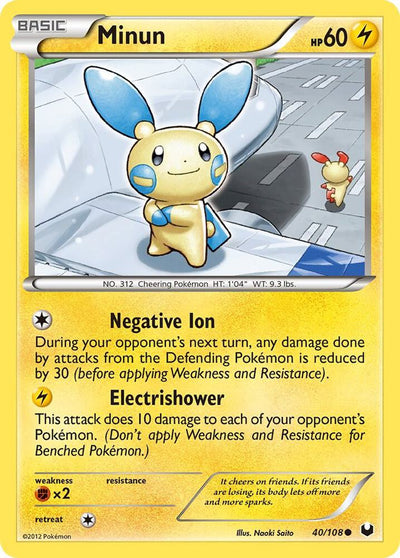 Minun #40/108 - Dark Explorers