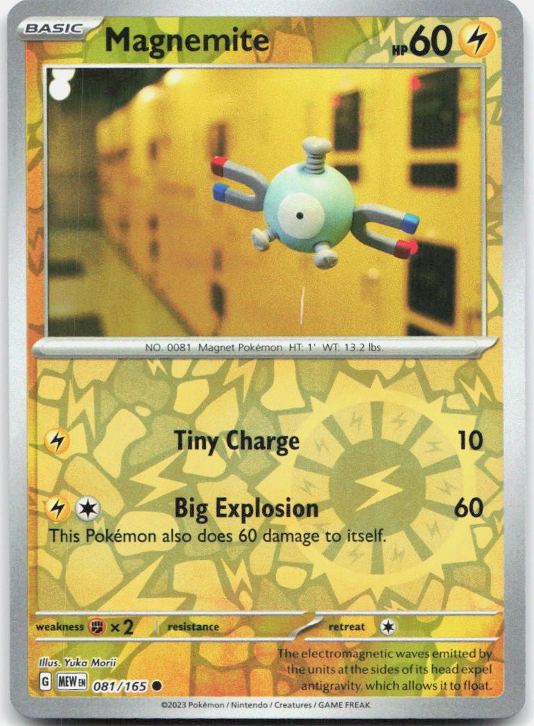 Magnemite 081/165 Common 151 Pokemon Near Mint