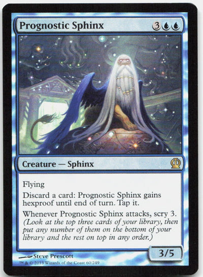 Prognostic Sphinx 60 Rare Theros Magic: The Gathering Foil Near Mint