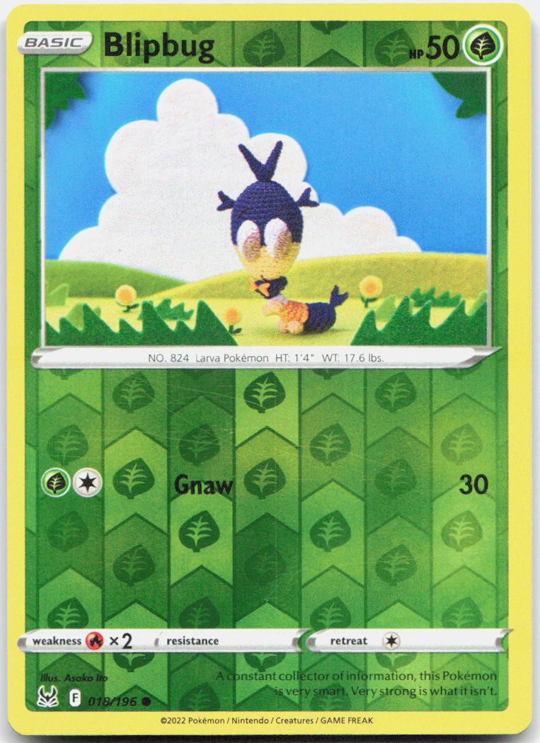Blipbug Reverse Holo Common SWSH11: Lost Origin 018/196 NM