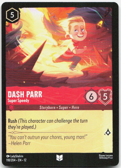 Dash Parr - Super Speedy Uncommon Wilds Unknown 118/204 NM
