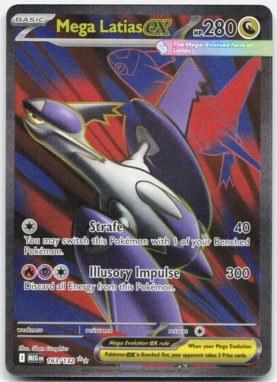 Mega Latias ex Holo Ultra Rare ME01: Mega Evolution 163/132 NM