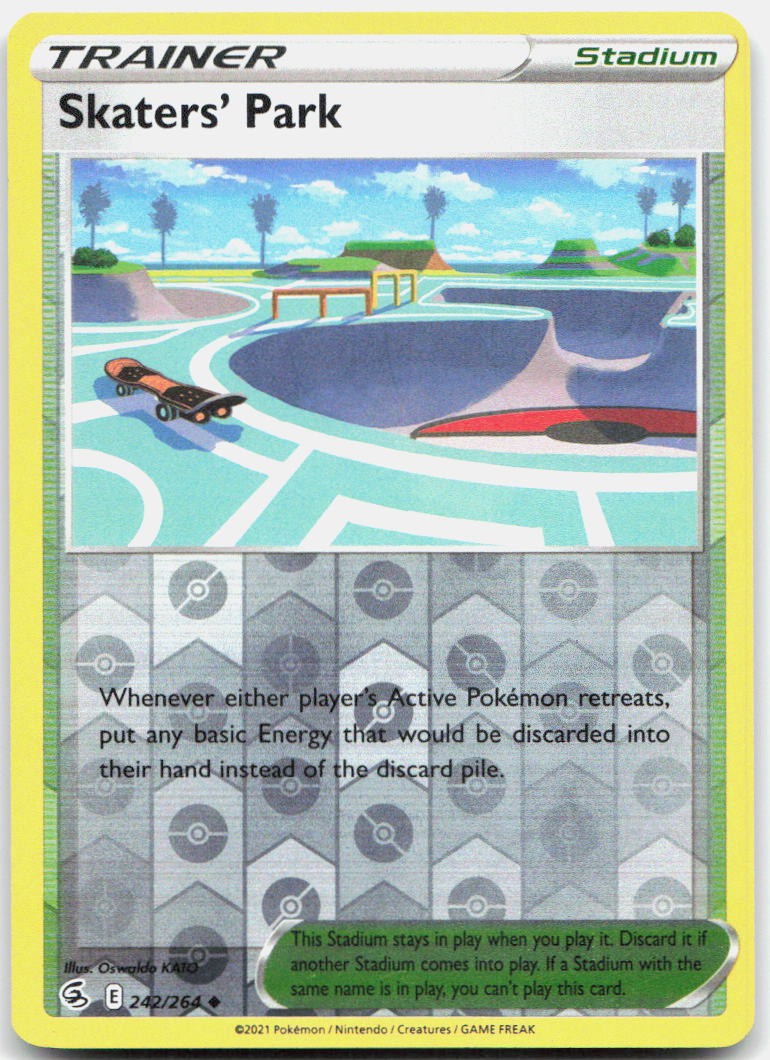 Skaters' Park Reverse Holo Uncommon SWSH08: Fusion Strike 242/264 NM