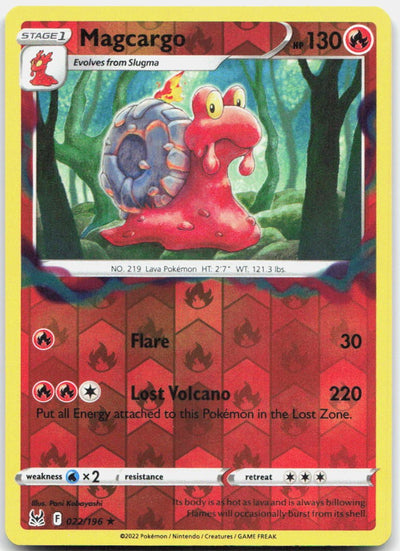 Magcargo Reverse Holo Rare SWSH11: Lost Origin 022/196 NM