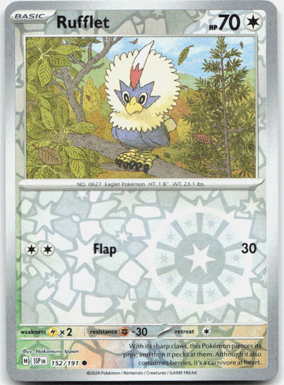 Rufflet Reverse Holo Common SV08: Surging Sparks 152/191 NM