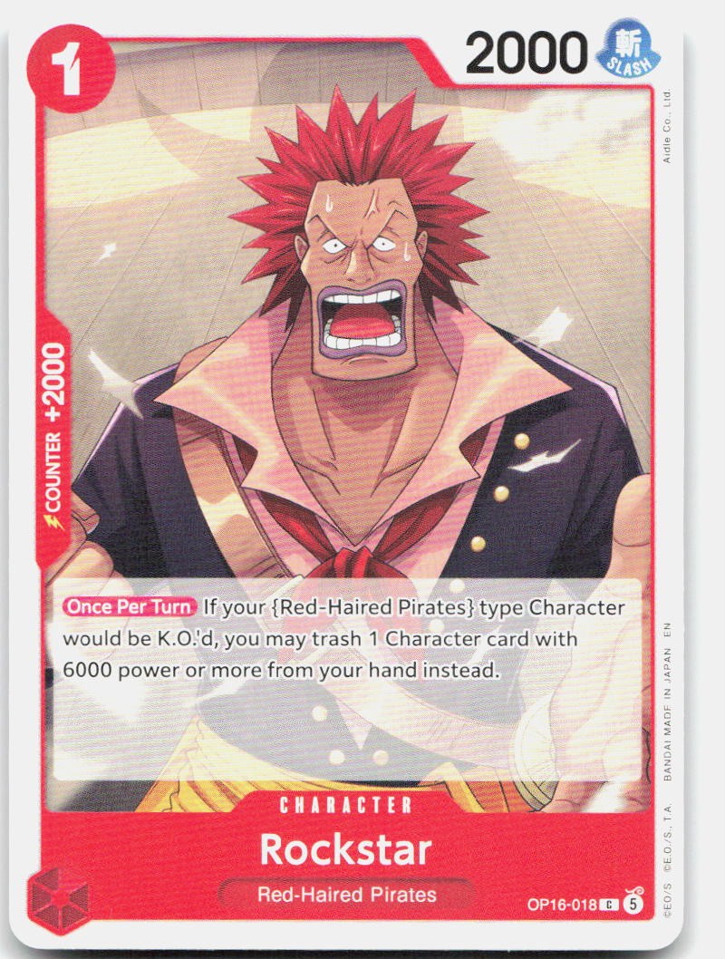Rockstar C The Time of Battle OP16-018 NM