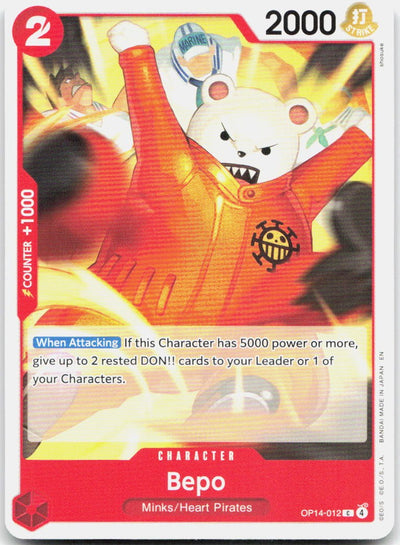 Bepo C The Azure Sea's Seven OP14-012 NM