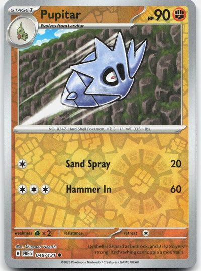 Pupitar Reverse Holo Common SV: Prismatic Evolutions 048/131 NM