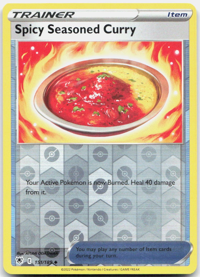 Spicy Seasoned Curry Reverse Holo Uncommon SWSH10: Astral Radiance 151/189 NM