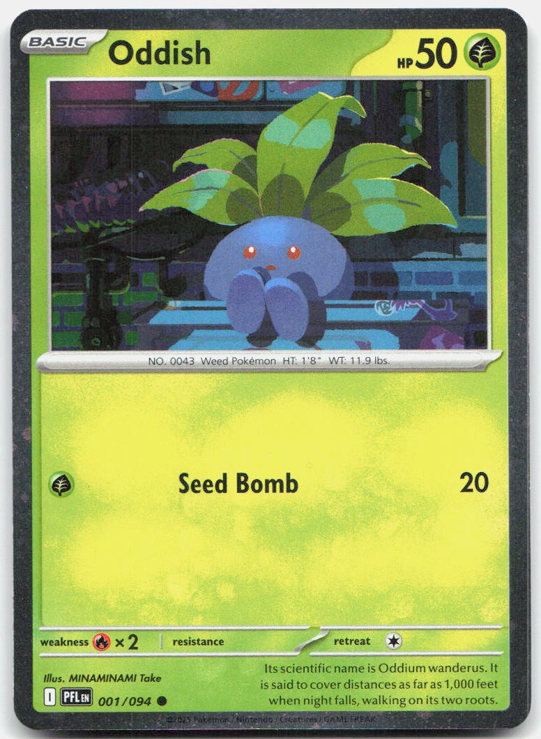 Oddish (Cosmos Holo) Holo Common Miscellaneous Cards & Products 001/094 NM