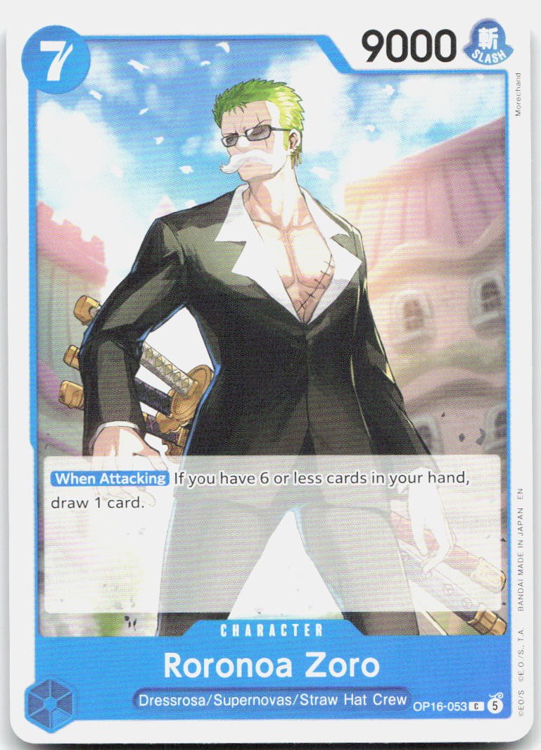 Roronoa Zoro (053) C The Time of Battle OP16-053 NM