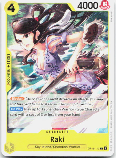Raki C Adventure on Kami's Island Release Event Cards OP15-112 NM