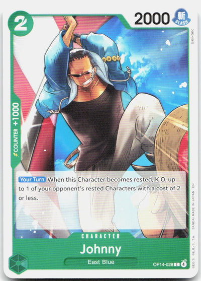 Johnny C The Azure Sea's Seven Release Event Cards OP14-028 NM