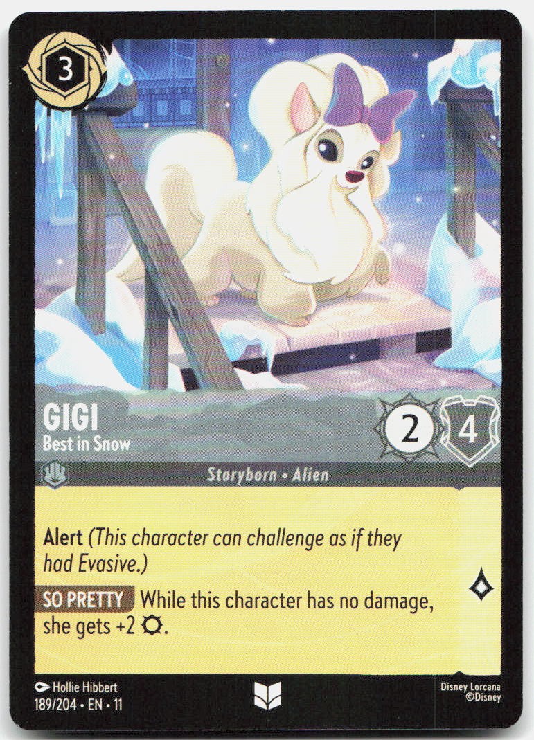 Gigi - Best in Snow Uncommon Winterspell 189/204 NM