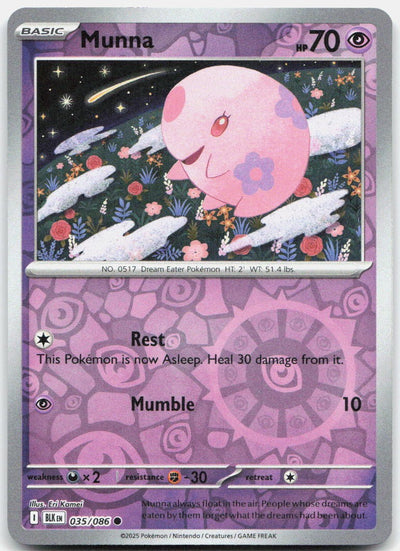 Munna Reverse Holo Common SV: Black Bolt 035/086 NM