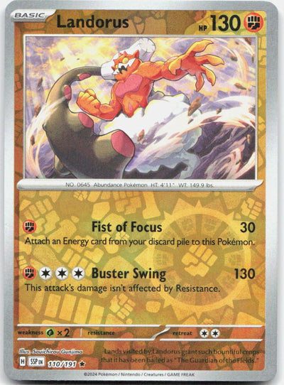Landorus Reverse Holo Rare SV08: Surging Sparks 110/191 NM