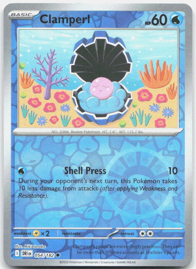 Clamperl - Reverse Holo Common SV10: Destined Rivals 054/182 NM