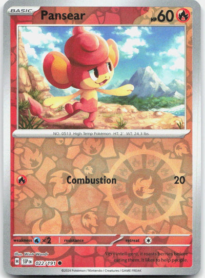 Pansear Reverse Holo Common SV08: Surging Sparks 022/191 NM