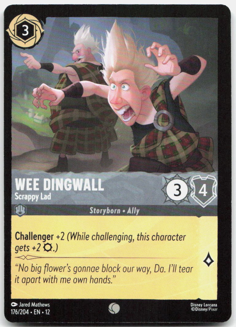 Wee Dingwall - Scrappy Lad Common Wilds Unknown 176/204 NM