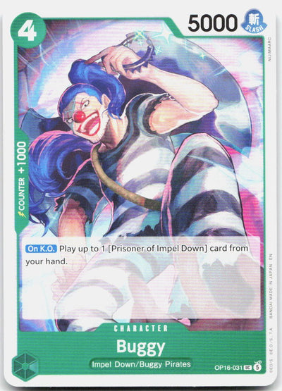 Buggy (031) UC The Time of Battle OP16-031 NM