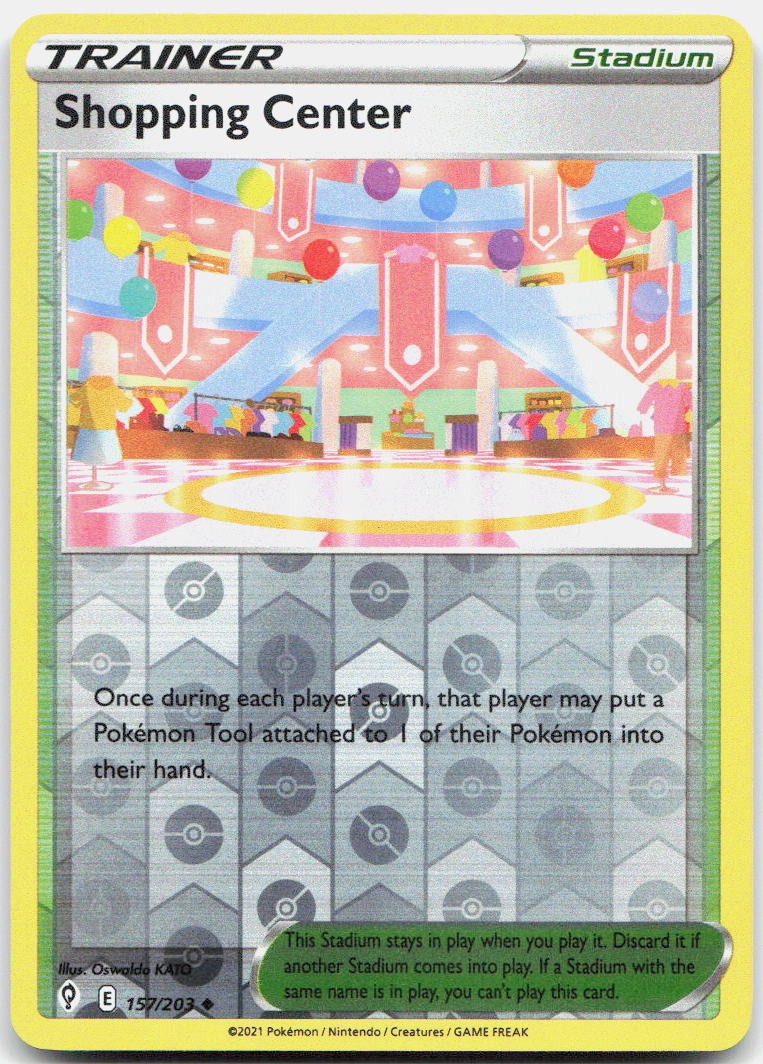 Shopping Center Reverse Holo Uncommon SWSH07: Evolving Skies 157/203 NM