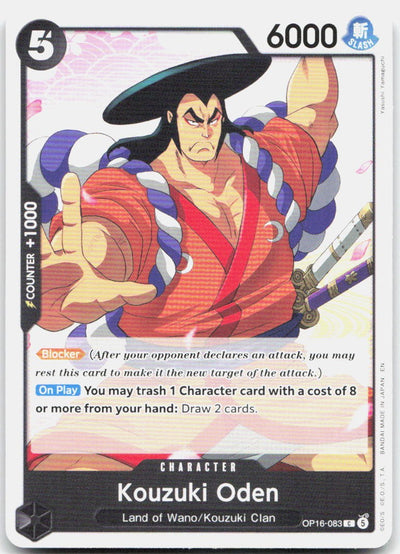 Kouzuki Oden C The Time of Battle OP16-083 NM