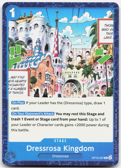 Dressrosa Kingdom C Adventure on Kami's Island OP15-057 NM