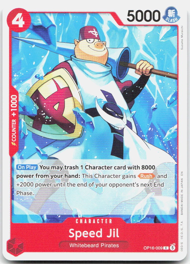 Speed Jil C The Time of Battle OP16-009 NM
