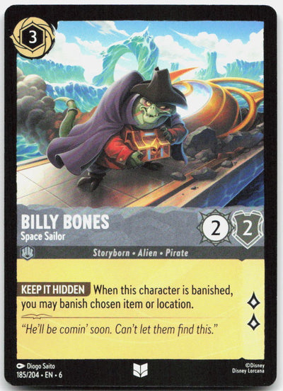 Billy Bones - Space Sailor Uncommon Azurite Sea 185/204 NM