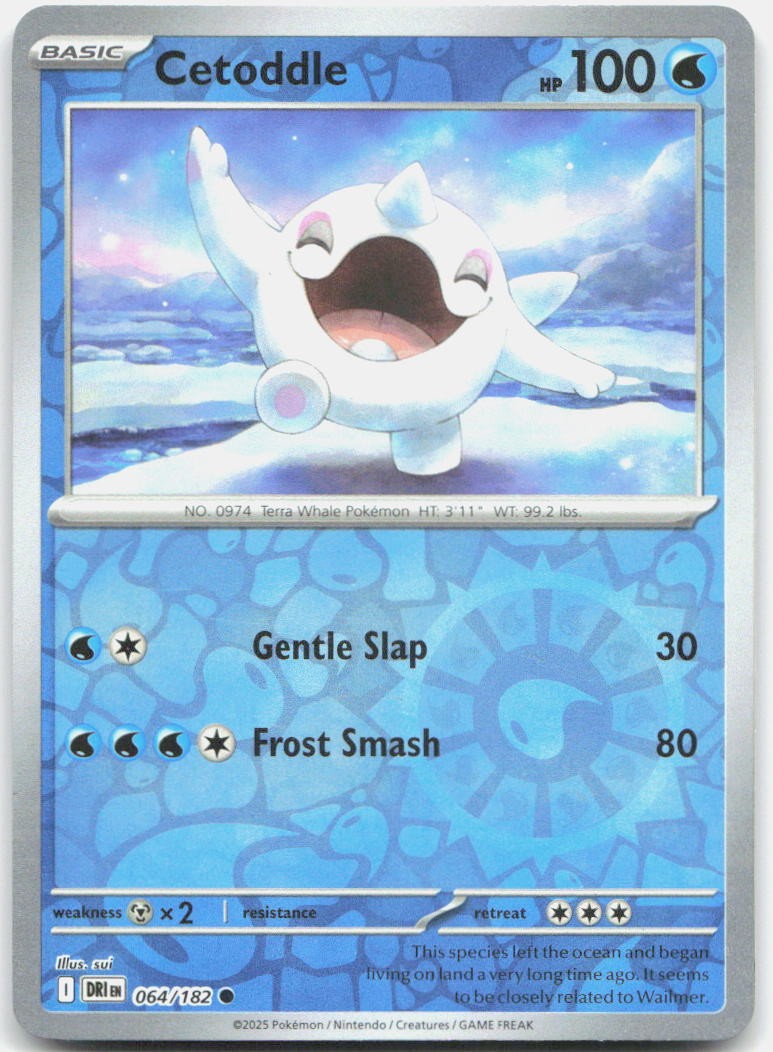 Cetoddle Reverse Holo Common SV10: Destined Rivals 064/182 NM
