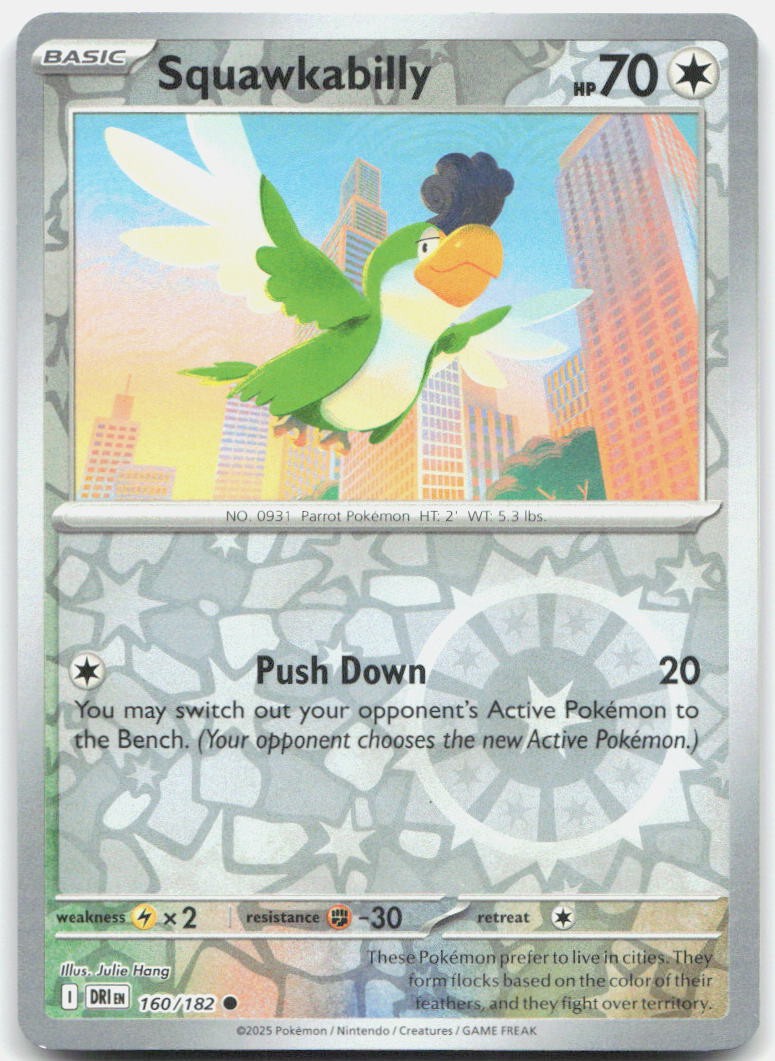 Squawkabilly Reverse Holo Common SV10: Destined Rivals 160/182 NM
