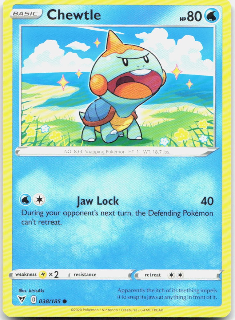 Chewtle 038/185 Common Vivid Voltage Pokemon Near Mint