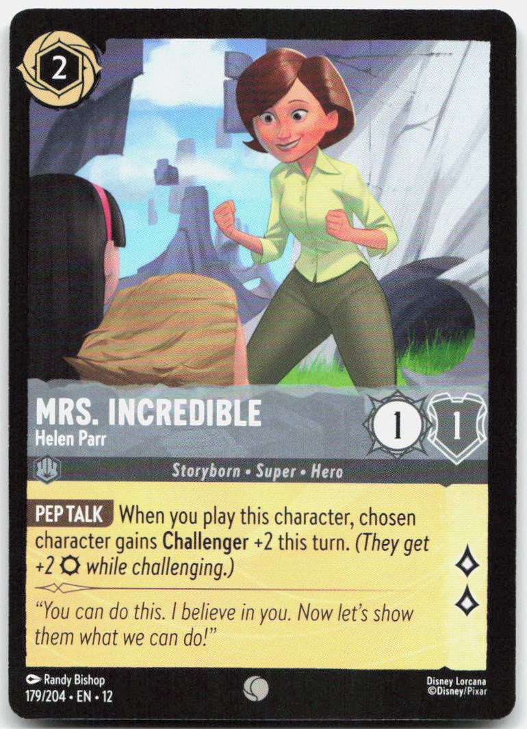 Mrs. Incredible - Helen Parr Common Wilds Unknown 179/204 NM