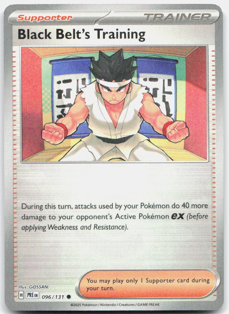 Black Belt's Training - Poke Ball Holo Common SV: Prismatic Evolutions 096/131NM