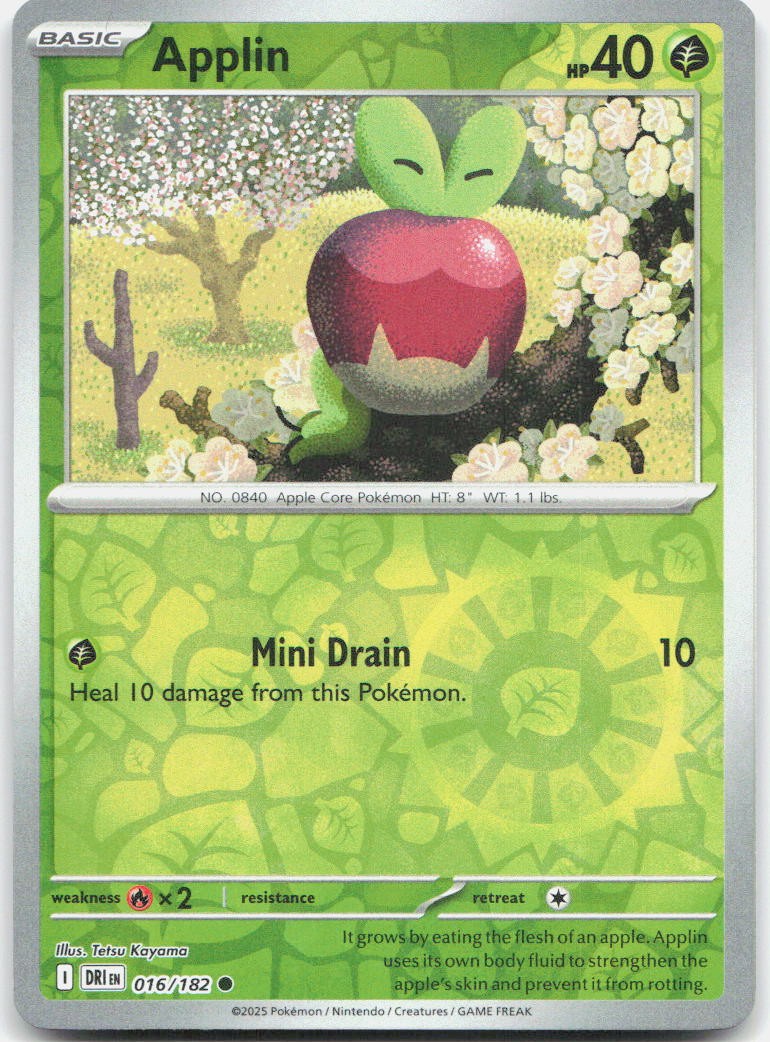 Applin Reverse Holo Common SV10: Destined Rivals 016/182 NM