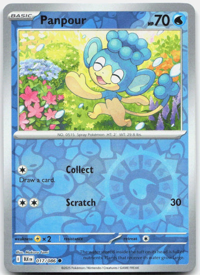 Panpour Reverse Holo Common SV: Black Bolt 017/086 NM