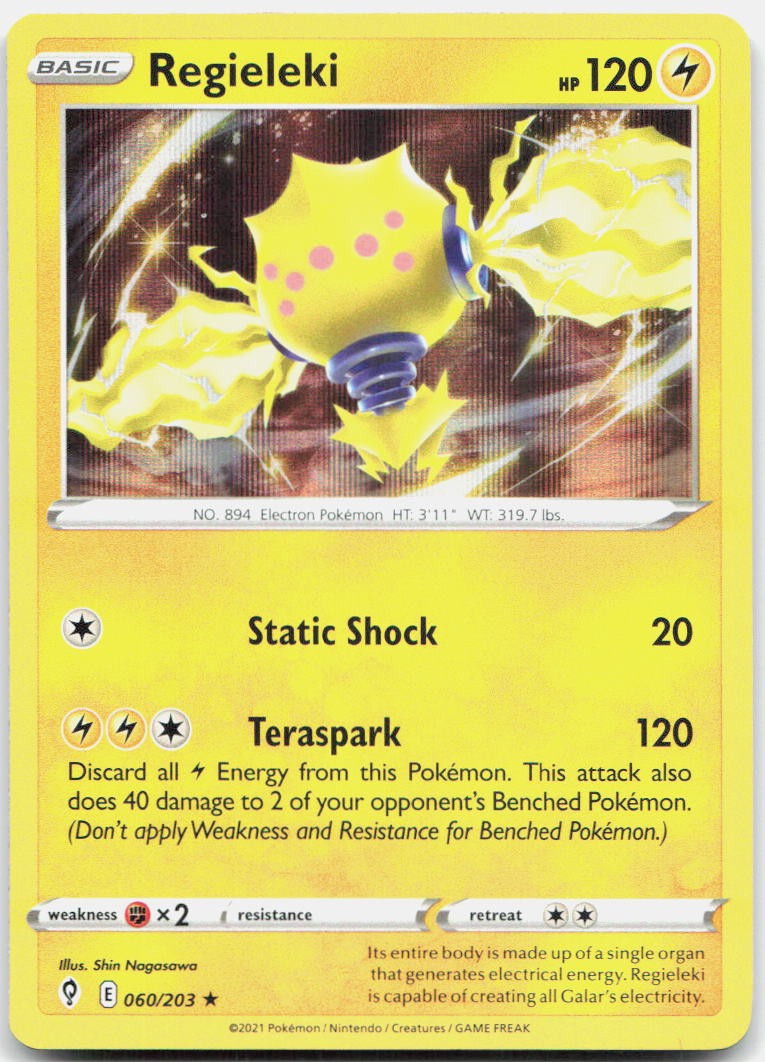 Regieleki 060/203 Holo Holo Rare Miscellaneous Cards & Products Pokemon Holo NM