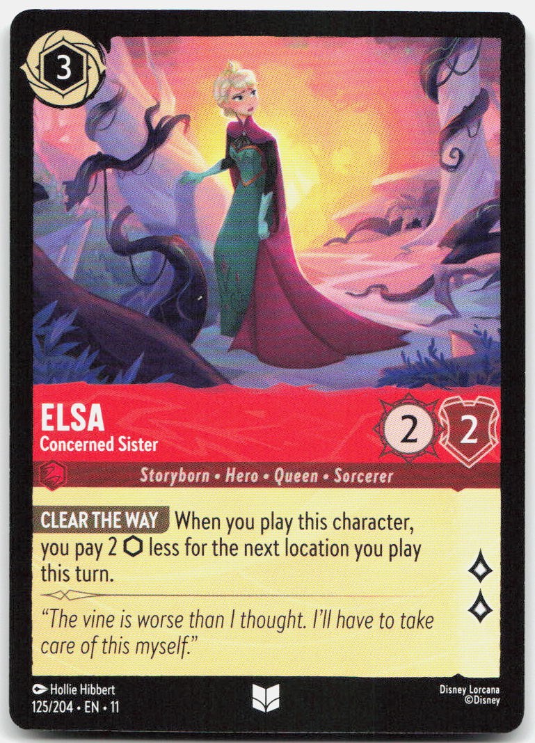 Elsa - Concerned Sister Uncommon Winterspell 125/204 NM