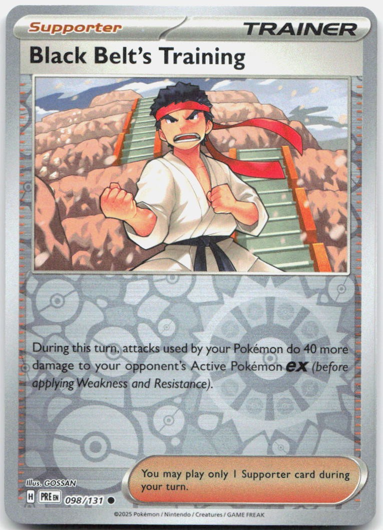 Black Belt's Training Reverse Holo Common SV: Prismatic Evolutions 098/131 NM