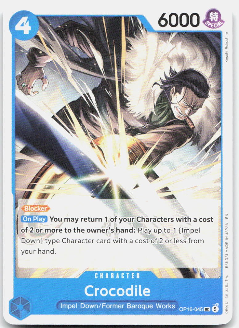 Crocodile UC The Time of Battle OP16-045 NM