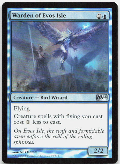 Warden of Evos Isle 79 Uncommon Magic 2014 (M14) Magic: The Gathering Foil NM