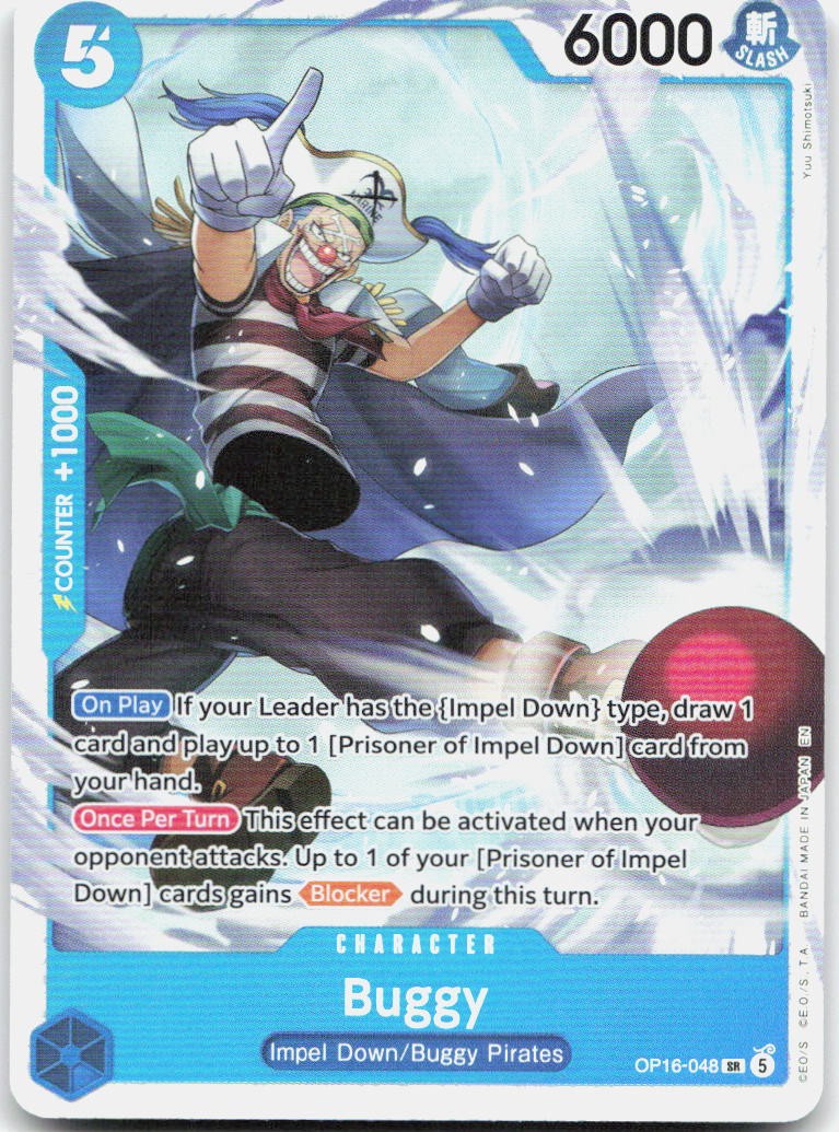Buggy (048) Foil SR The Time of Battle OP16-048 NM