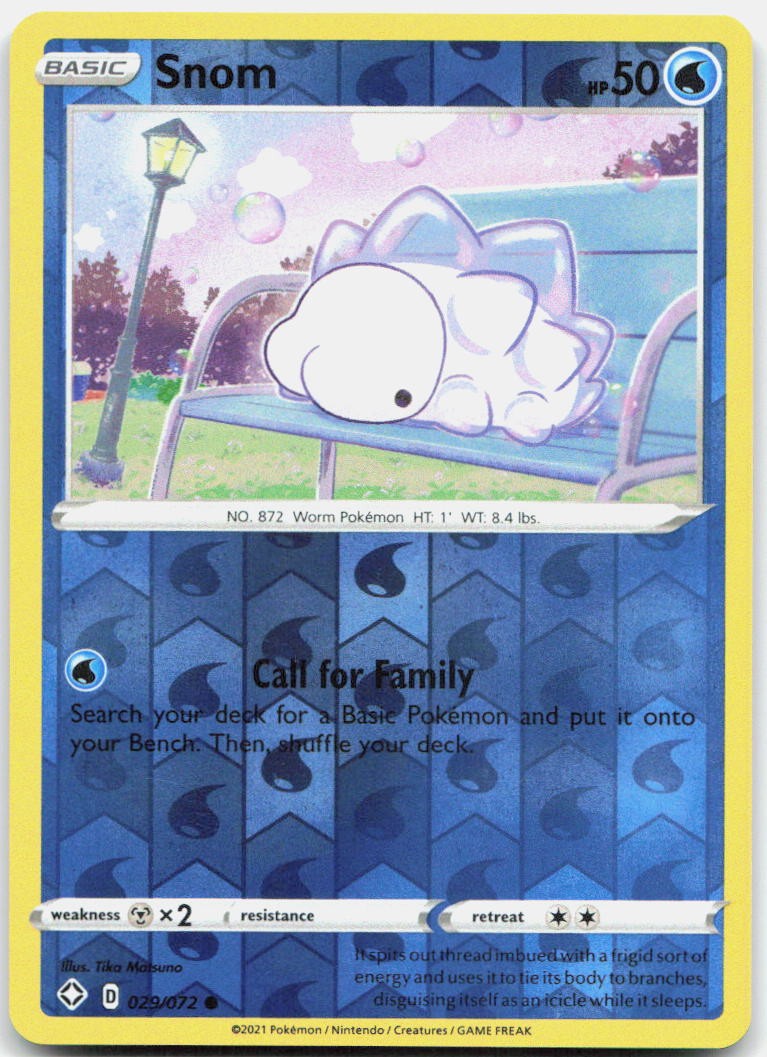 Snom Reverse Holo Common Shining Fates 029/072 NM
