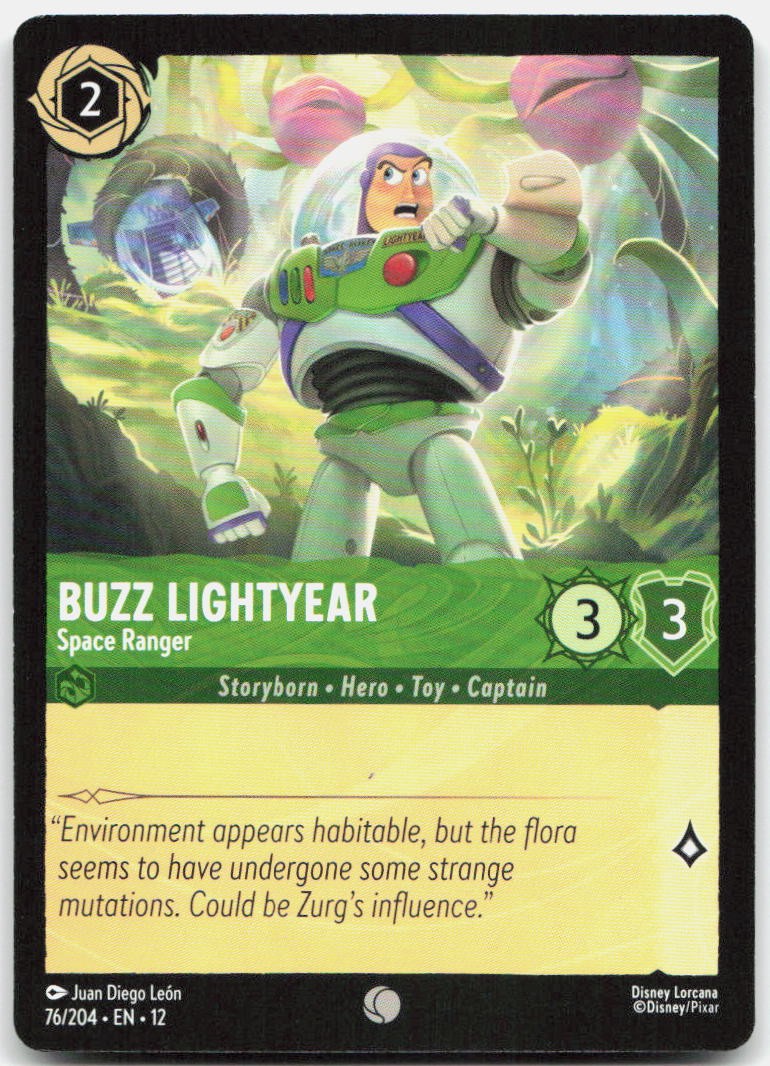 Buzz Lightyear - Space Ranger Common Wilds Unknown 76/204 NM