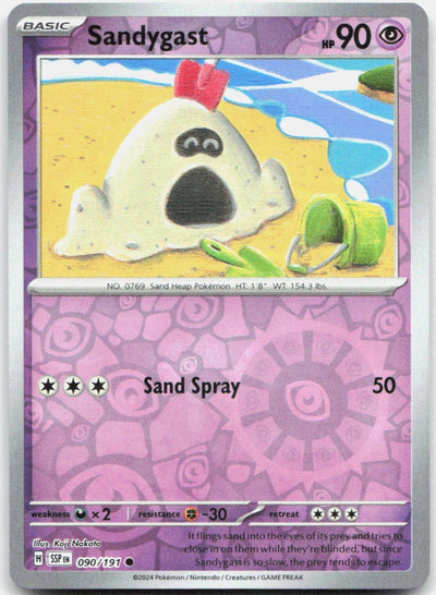 Sandygast Reverse Holo Common SV08: Surging Sparks 090/191 NM