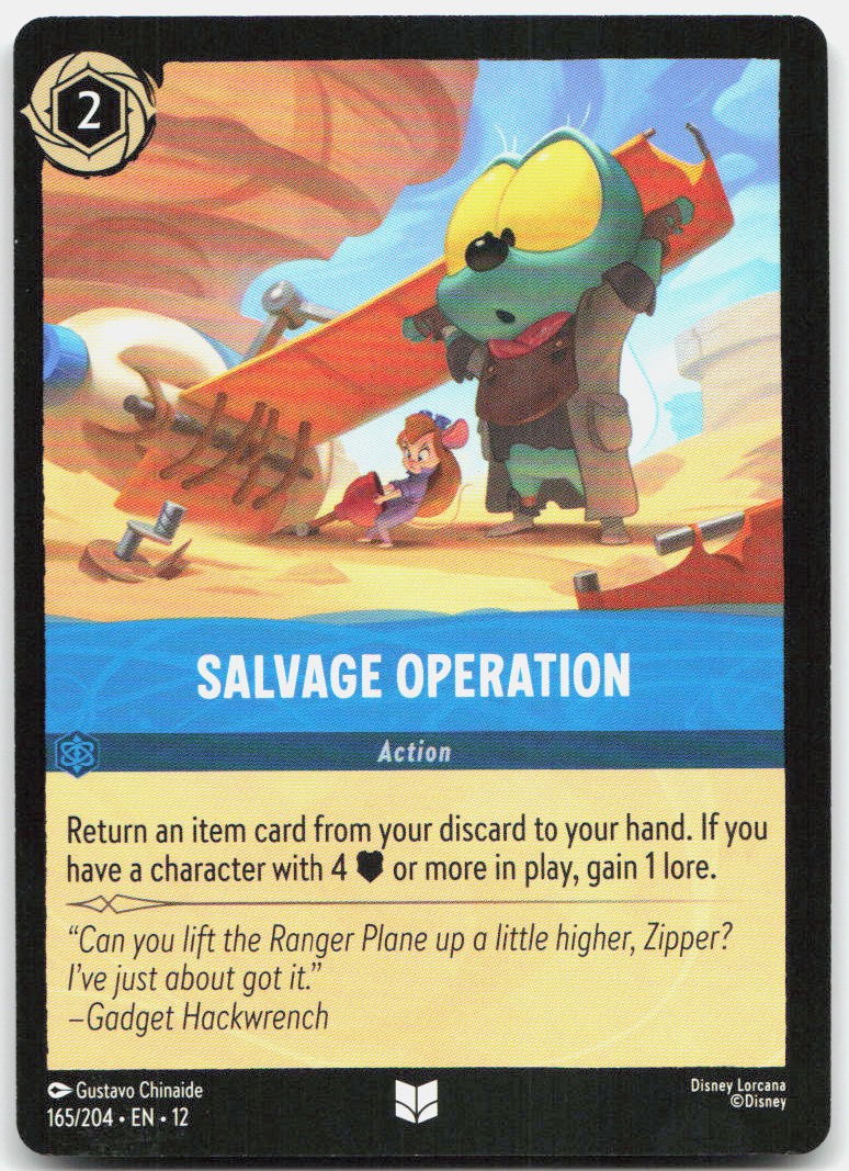 Salvage Operation Uncommon Wilds Unknown 165/204 NM